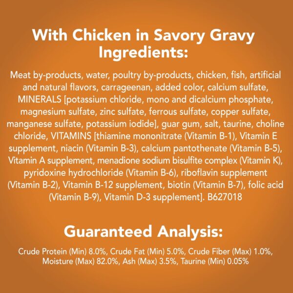 Purina Friskies Gravy Pate, Wet Cat Food Extra Gravy Pate With Chicken in Savory - (Pack of 24) 5.5 oz. Cans - Image 11