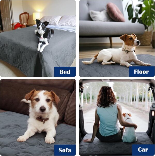 Kritter Planet No Slip Pet Couch Cover, Waterproof Dog Bed Pad, Washable Sofa Furniture Protector Mat for Dogs Cats - Image 5