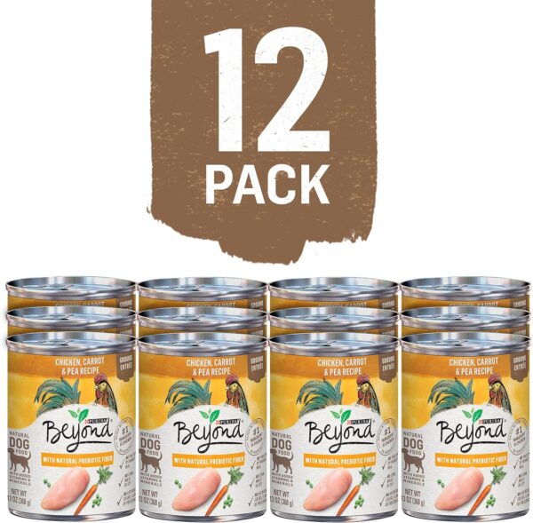 Purina Beyond Grain Free, Natural Pate Wet Dog Food, Grain Free Chicken, Carrot & Pea Recipe - (12) 13 oz. Cans - Image 2