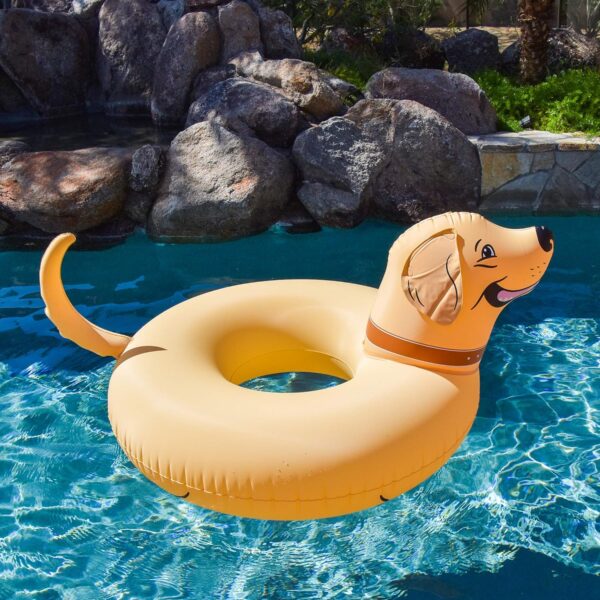 GoFloats Buddy the Dog Party Tube Inflatable Raft, Float in Style (for Adults and Kids) - Image 3