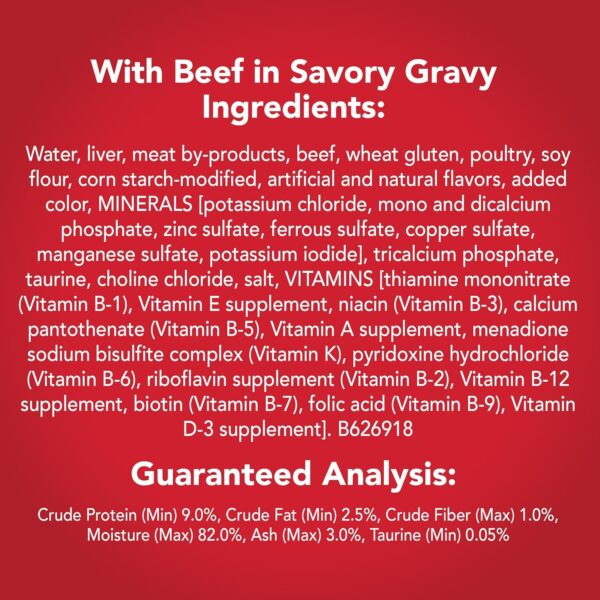 Purina Friskies Gravy Wet Cat Food, Extra Gravy Chunky With Beef in Savory Gravy, Beef - Chunky, 5.50 Ounce (Pack of 24) - Image 11