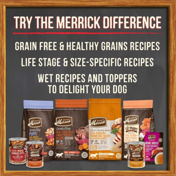 Merrick Grain Free Wet Dog Food Variety Pack, Grain Free Favorites Canned Dog Food - (12) 12.7 oz. Cans - Image 7