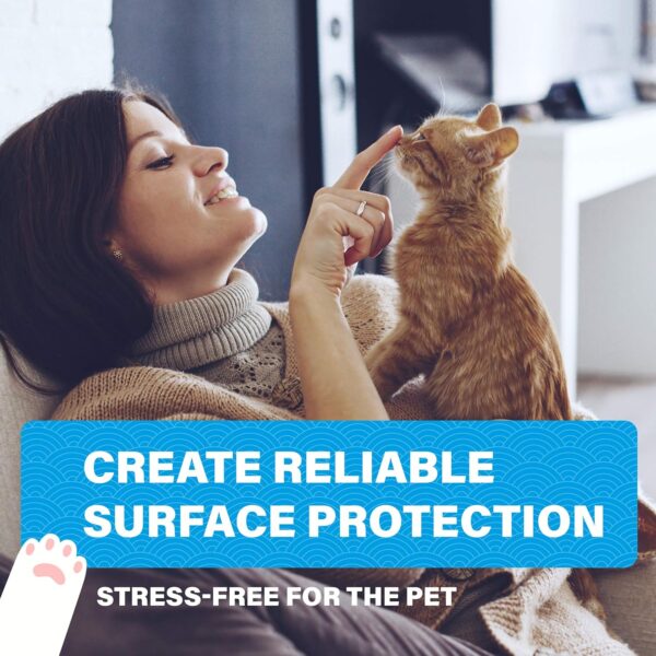 Cat Furniture Protector 12 Premium Sheets-Cat Couch Protector- Furniture Protection from Cat Scratching- Cat Scratch Guards for Furniture-Sofa Protector for Cats- Couch Protector for Cats - Image 6