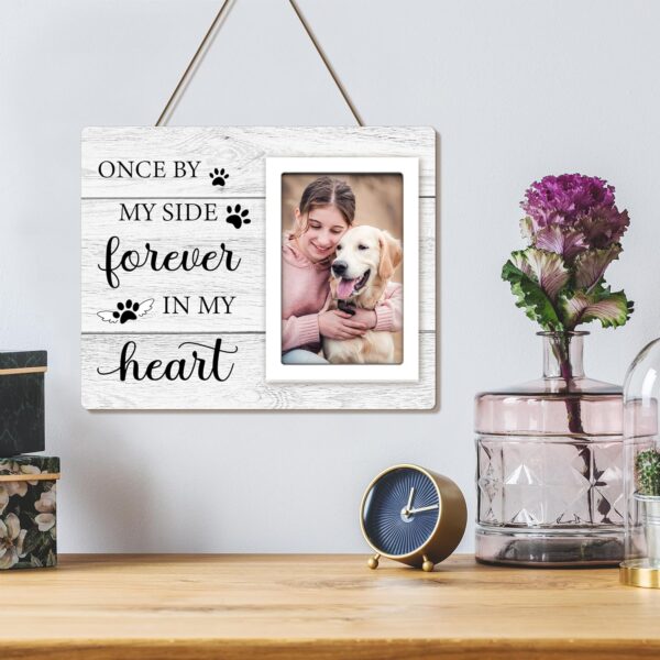 Pet Memorial Gifts for Dogs - Dog Memorial Gifts Picture Frame - Loss of Dog Sympathy Gift, Pet Loss Gifts Dog Remembrance Gift, Cat Passing Away Memorial Frame with Paw Print 4x6" Photo - Image 7