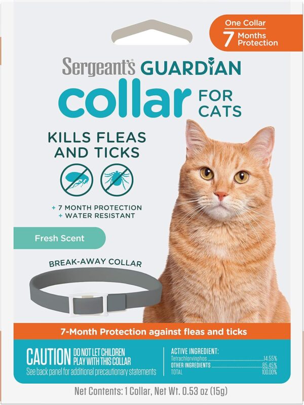 Sergeant's Guardian Flea & Tick Cat Collar, 1 Count - Image 2