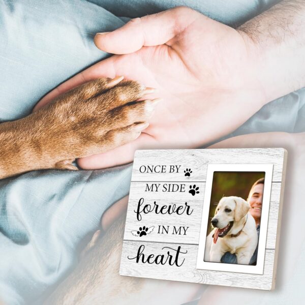 Pet Memorial Gifts for Dogs - Dog Memorial Gifts Picture Frame - Loss of Dog Sympathy Gift, Pet Loss Gifts Dog Remembrance Gift, Cat Passing Away Memorial Frame with Paw Print 4x6" Photo - Image 4