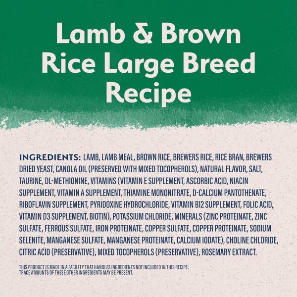 Natural Balance Limited Ingredient Large Breed Adult Dry Dog Food with Healthy Grains, Lamb & Brown Rice Recipe, 26 Pound (Pack of 1) - Image 3