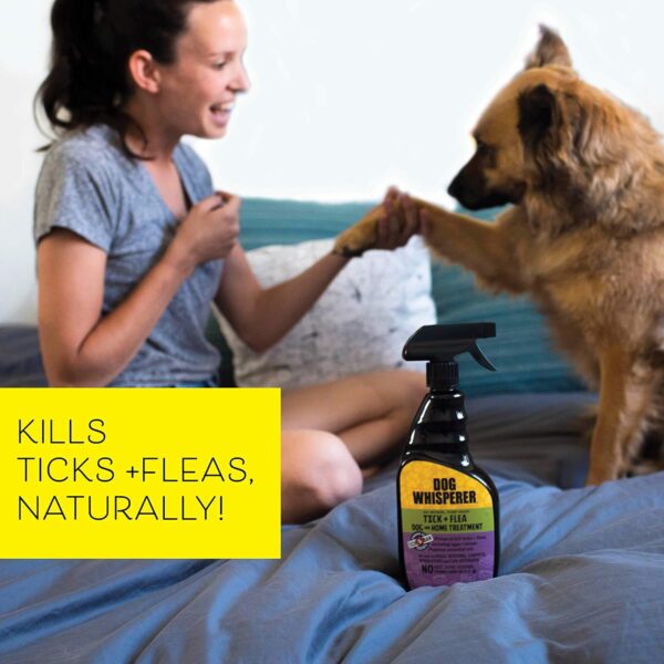 Yaya Organics Dog Whisperer Tick + Flea Home Treatment Spray, Proven Effective, Plant-Based (24 Ounces) - Image 5