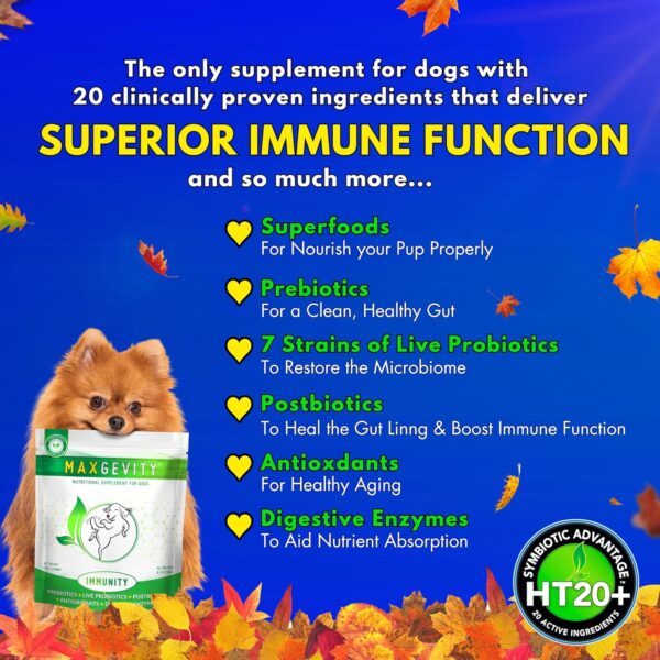 MAXGEVITY Digestive and Immune Support Meal Topper with Superfoods, Live Probiotics, Pre & Postbiotics, Digestive Enzymes, and Antioxidants, Up to 90-Day Supply - Image 4