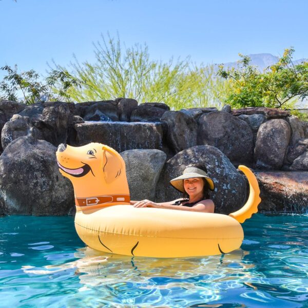 GoFloats Buddy the Dog Party Tube Inflatable Raft, Float in Style (for Adults and Kids) - Image 6