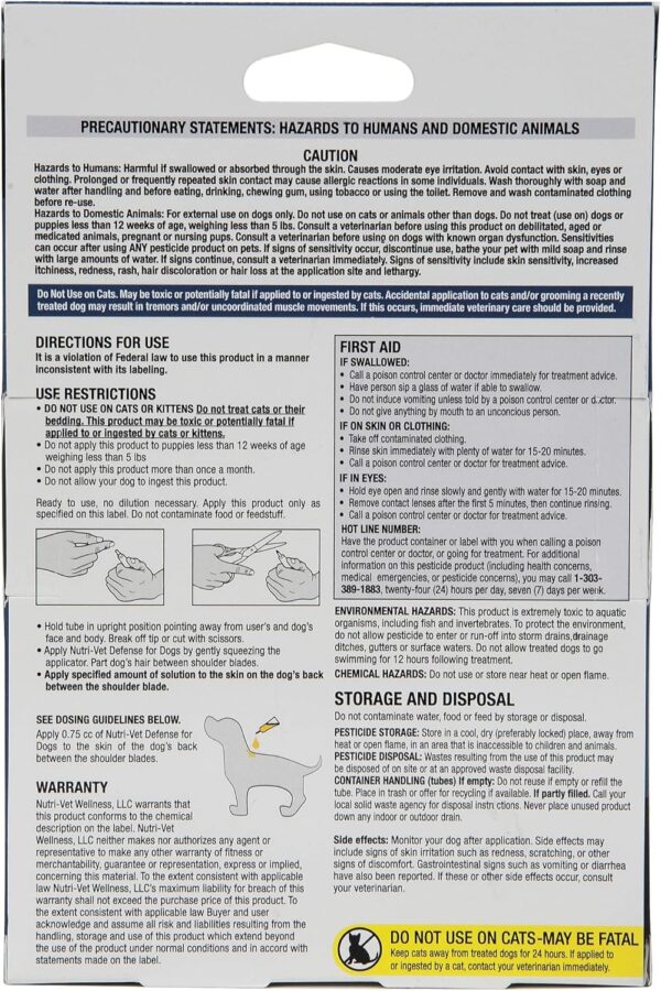 Nutri-Vet Defense Flea & Tick Control for Puppies - Image 2