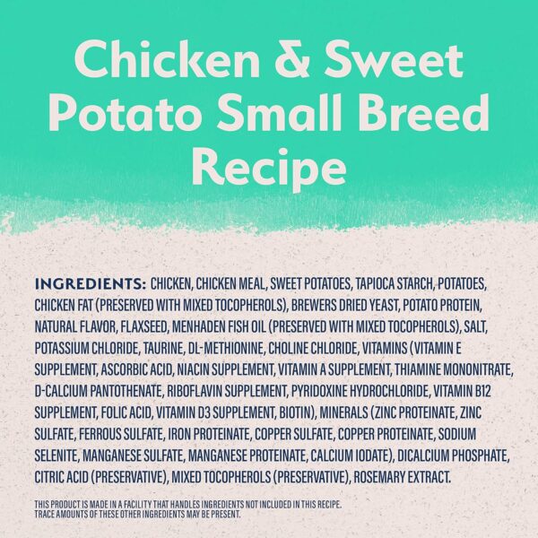 Natural Balance Limited Ingredient Small Breed Adult Grain-Free Dry Dog Food, Chicken & Sweet Potato Recipe, 12 Pound (Pack of 1) - Image 3