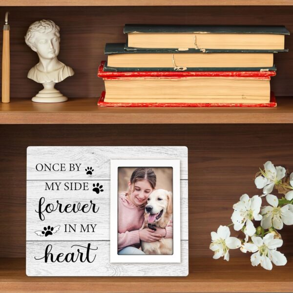 Pet Memorial Gifts for Dogs - Dog Memorial Gifts Picture Frame - Loss of Dog Sympathy Gift, Pet Loss Gifts Dog Remembrance Gift, Cat Passing Away Memorial Frame with Paw Print 4x6" Photo - Image 5