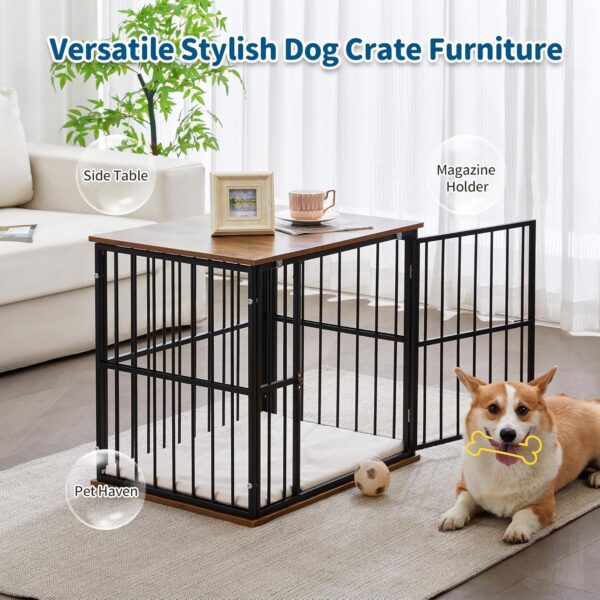 Made4Pets Dog Crate Furniture for Small Dogs, Heavy-Duty Dog Cage Chew-Resistant with Washable Cushion, Small Dog Kennel House for Indoor and Outdoor Use, Modern Side End Table, 25"*18.5"*22.8" - Image 7