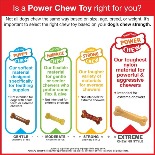 Nylabone Power Chew Textured Bone Chew Toy, Dog Toys for Aggressive Chewers, Flavor Medley, Small/Regular (1 Count) - Image 10