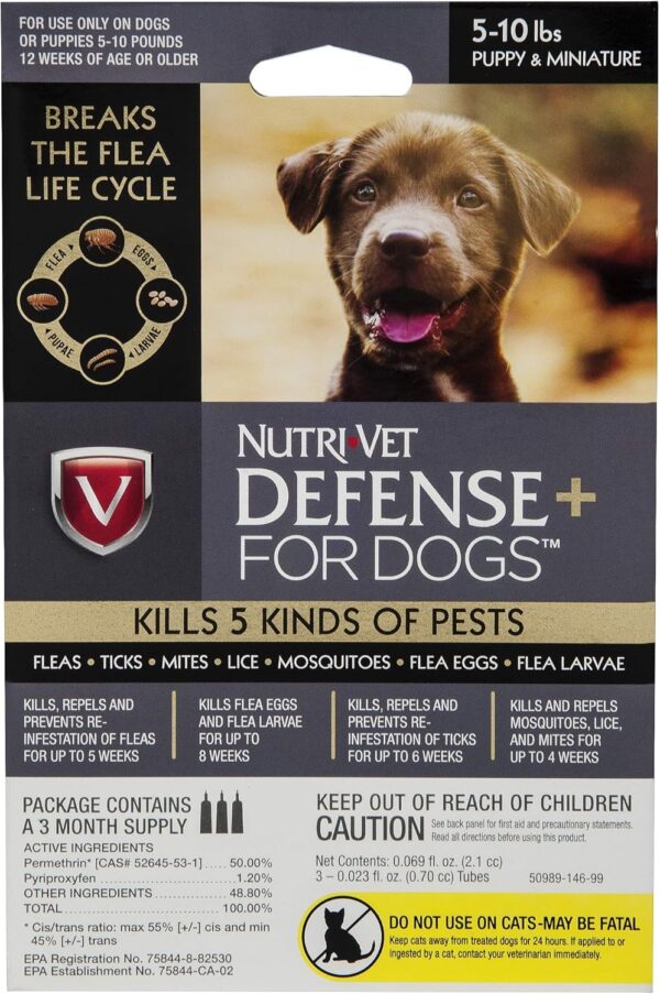 Nutri-Vet Defense Plus Flea & Tick Control for Puppies