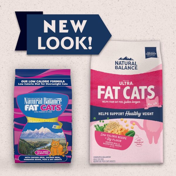 Natural Balance Original Ultra Fat Cats Chicken Meal & Salmon Meal Recipe Low Calorie Dry Cat Food, 6 Pounds - Image 2