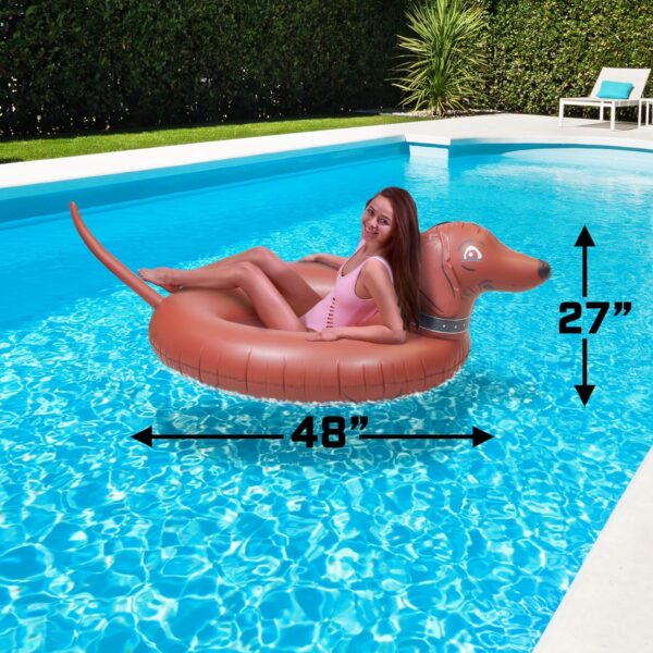 GoFloats Wiener Dog Party Tube Inflatable Raft, Float in Style (for Adults and Kids) - Image 4