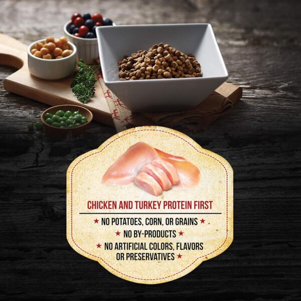 Fussie Cat Market Fresh Chicken & Turkey Meal Formula Grain-Free Dry Cat Food 4lb - Image 2