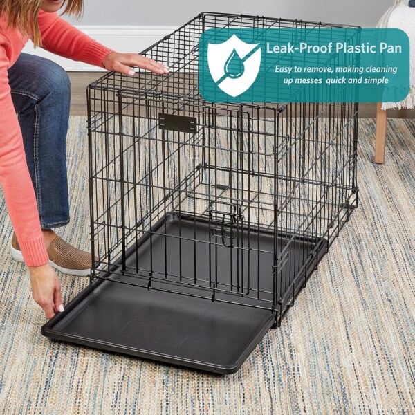 MidWest Homes for Pets Newly Enhanced Double Door iCrate Dog Crate, Includes Leak-Proof Pan, Floor Protecting Feet, Divider Panel & New Patented Features - Image 4